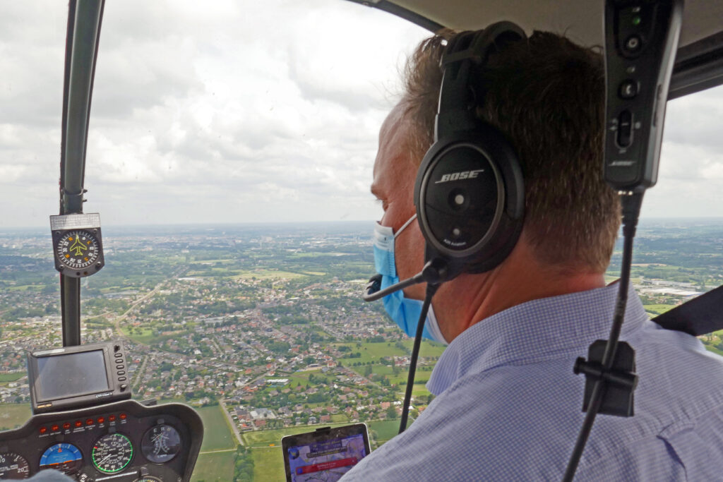 helikoptervlucht Roeselare